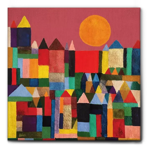 QUADRO PAESAGGIO URBANO ASTRATTO