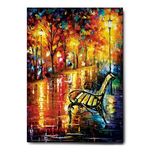 QUADRO PANCHINA NEL PARCO