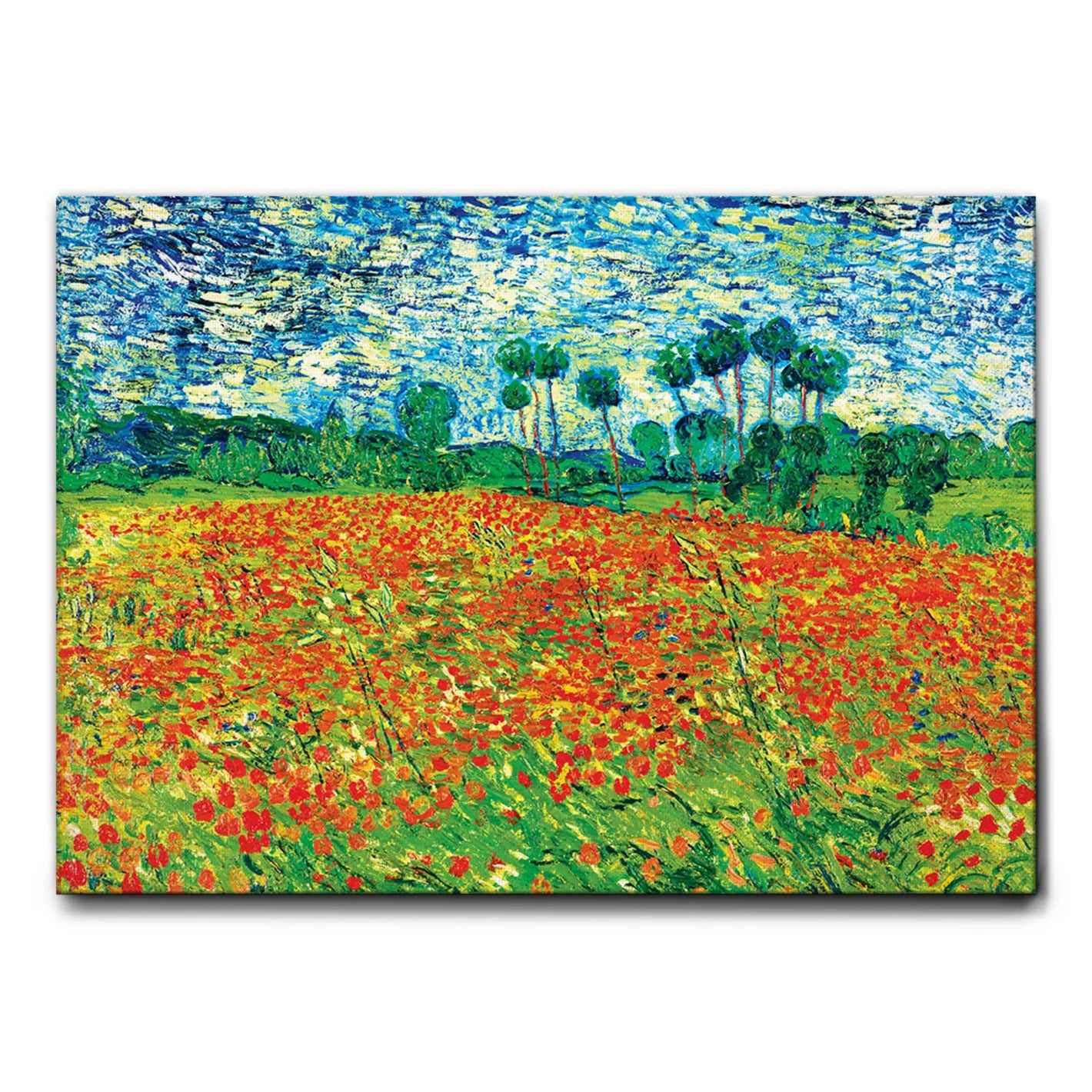 Quadro campo di papaveri - astratto - arredo muro - wdesign - macerata - marche