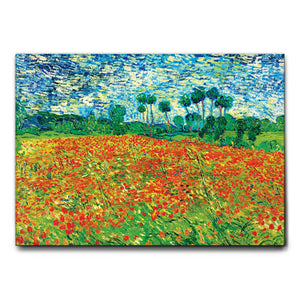Quadro campo di papaveri - astratto - arredo muro - wdesign - macerata - marche