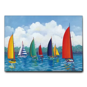 QUADRO REGATA FESTIVA DI HUGH HARRIS