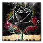 QUADRO STREET ART BLACK ROSE