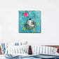QUADRO STREET ART BIMBA SULL'ALTALENA