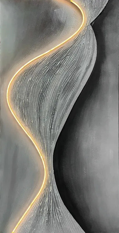 Quadro Led Via Lattea olio su tela