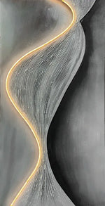 Quadro Led Via Lattea olio su tela
