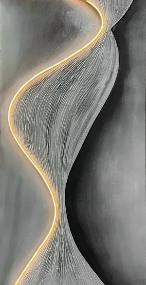 Quadro Led Via Lattea olio su tela