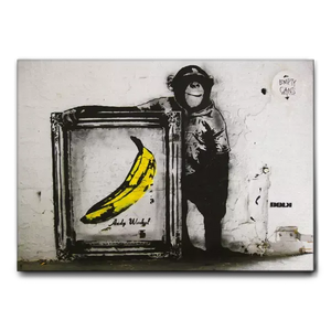 QUADRO BANKSY SCIMMIA BANANA QUADRO