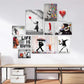 Bansky 1 Quadri set 10 pannelli