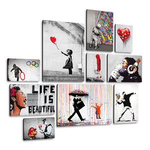 Bansky 1 Quadri set 10 pannelli