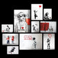Bansky 2 Quadri set 10 pannelli