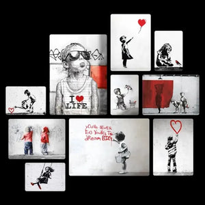 Bansky 2 Quadri set 10 pannelli