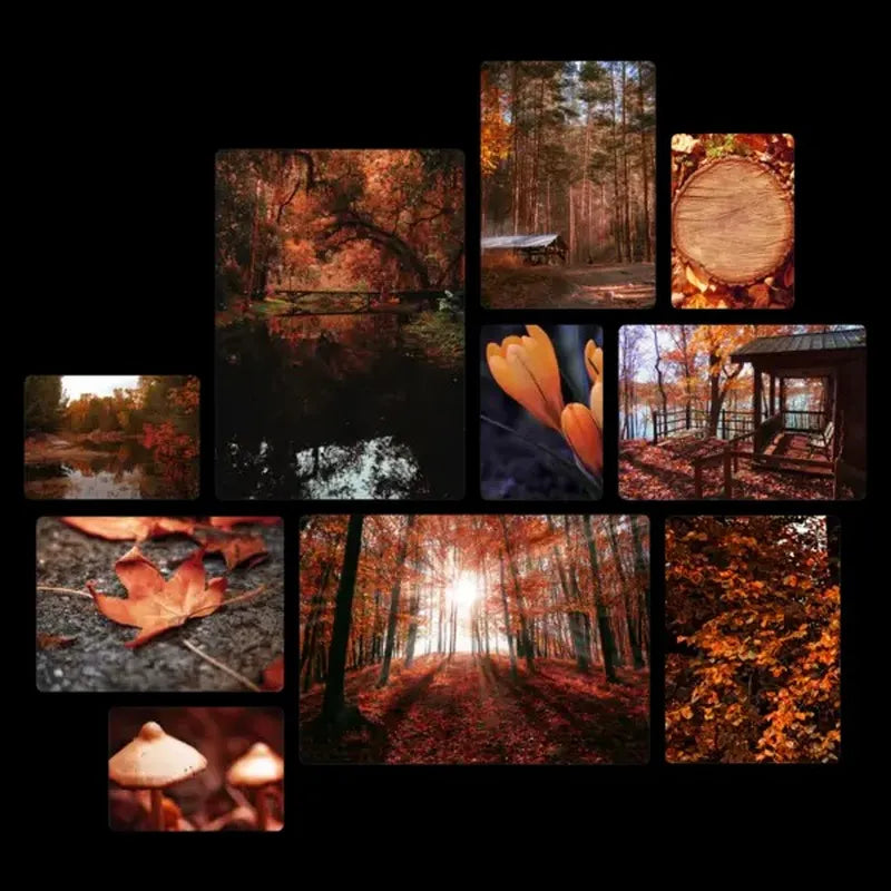 Calma d'Autunno Quadri set 10 pannelli