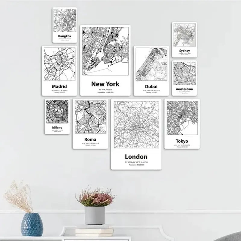 Cartine 01 Quadri set 10 pannelli