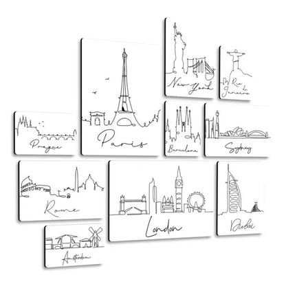 City Line 1 Quadri set 10 pannelli