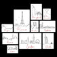 City Line 3 Quadri set 10 pannelli