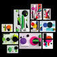 Colori Astratti Quadri set 10 pannelli