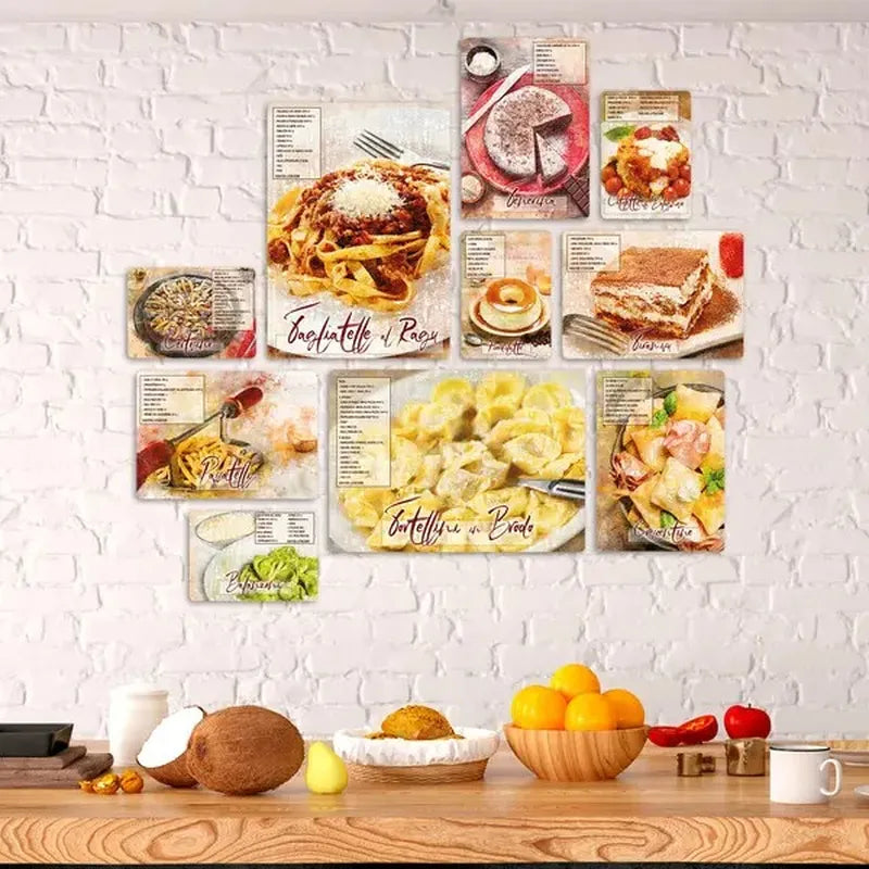 Cucina Bolognese Quadri set 10 pannelli
