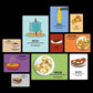 Cucina Italiana Quadri set 10 pannelli