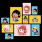 Cute Manga Girls Quadri set 10 pannelli