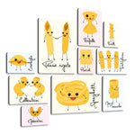 Dolce Pasta Quadri set 10 pannelli