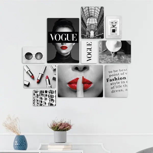 Fashion Moda Vogue Quadri set 10 pannelli