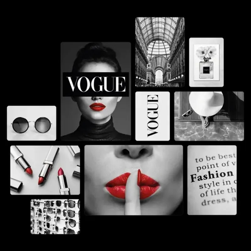 Fashion Moda Vogue Quadri set 10 pannelli