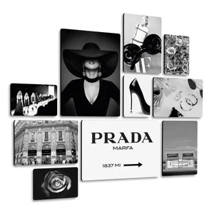 Fashion Prada Quadri set 10 pannelli