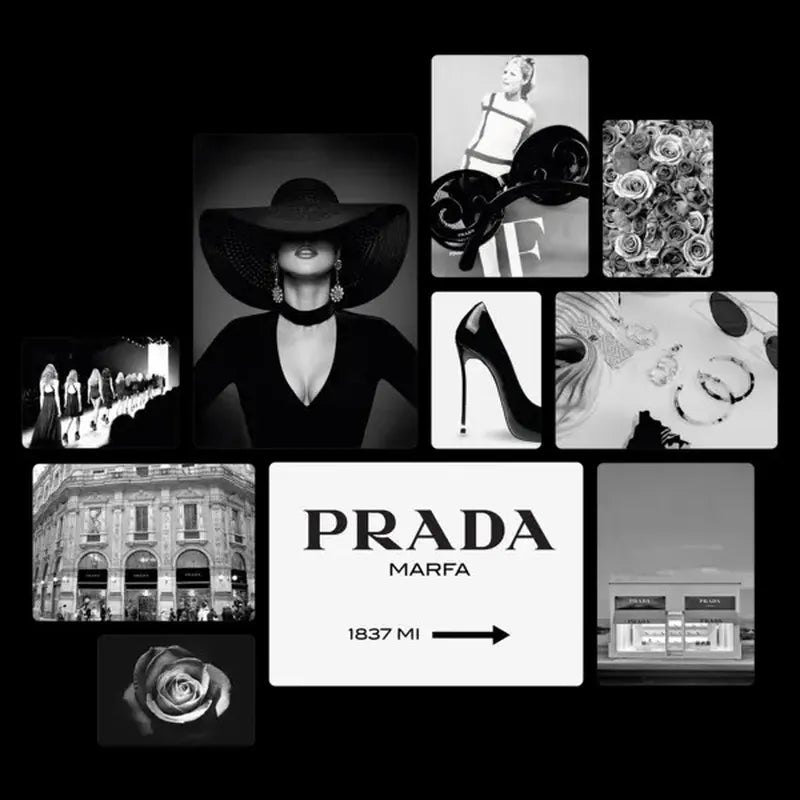 Fashion Prada Quadri set 10 pannelli