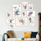 Floreali Viola Quadri set 10 pannelli