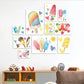 Ice Cream Pop Sicle Quadri set 10 pannelli