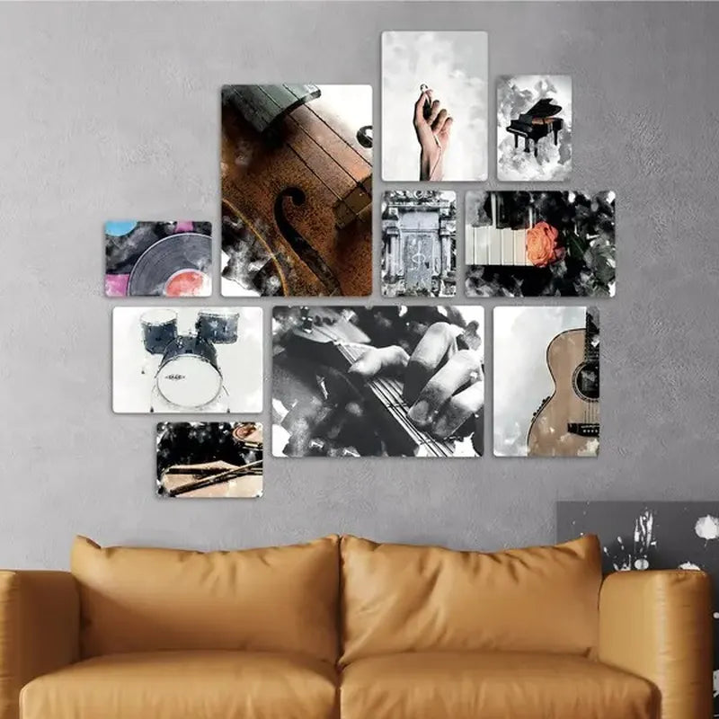 Musicart Quadri set 10 pannelli