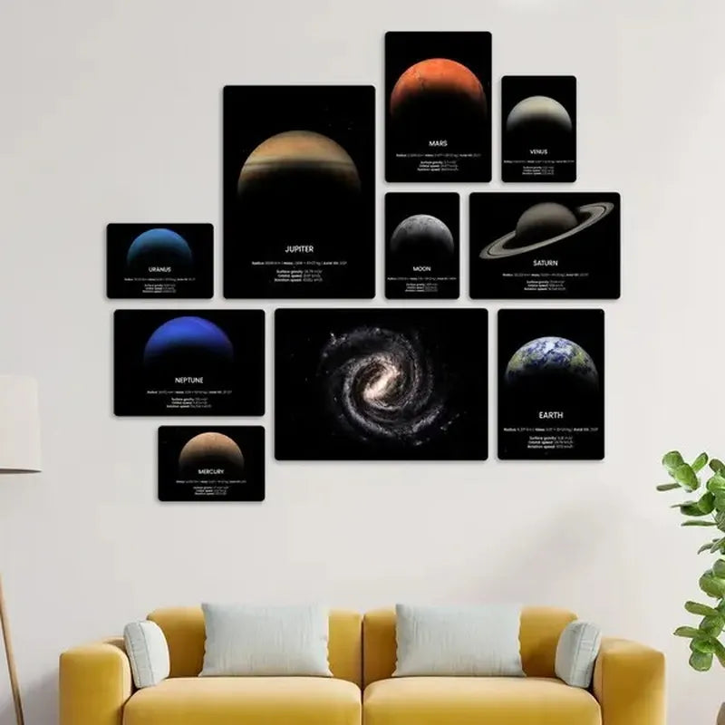 Sistema Solare Quadri set 10 pannelli