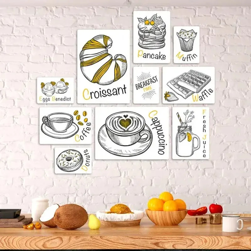 The Breakfast Quadri set 10 pannelli