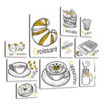 The Breakfast Quadri set 10 pannelli