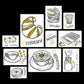 The Breakfast Quadri set 10 pannelli
