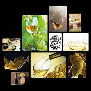 Vino Bianco Quadri set 10 pannelli