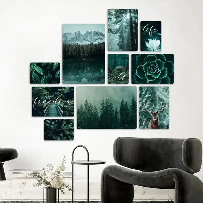 Wild Forest Quadri set 10 pannelli