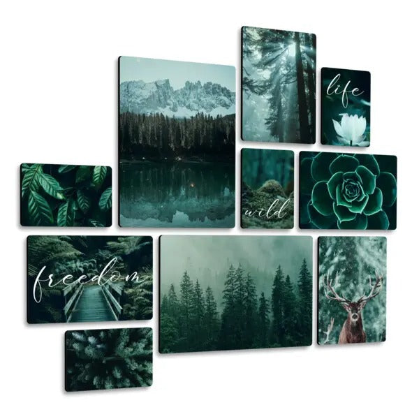 Wild Forest Quadri set 10 pannelli