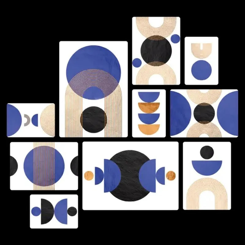 Zen Blue Quadri set 10 pannelli