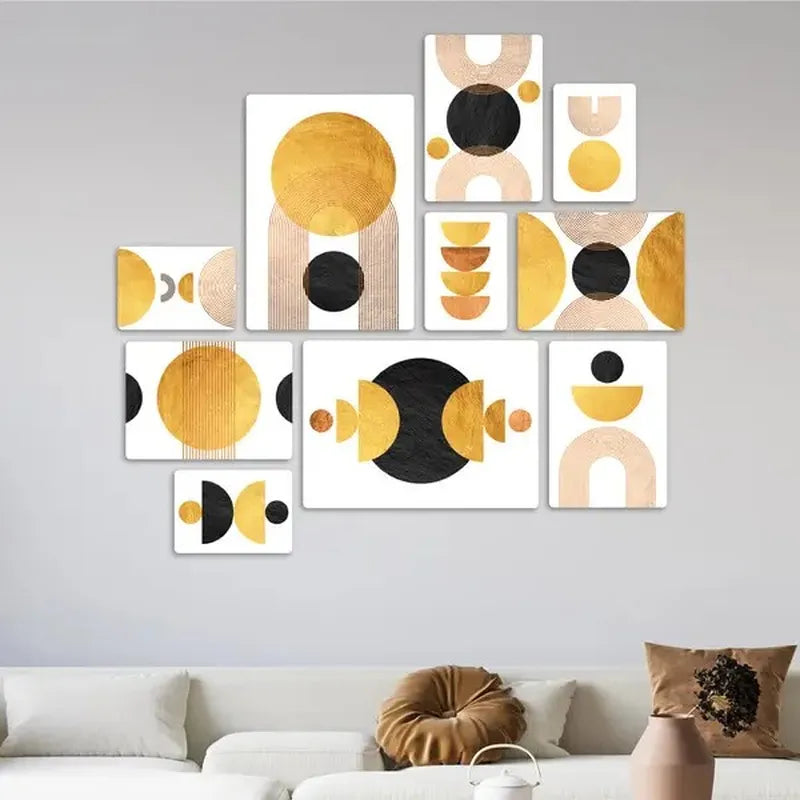 Zen Gold Quadri set 10 pannelli
