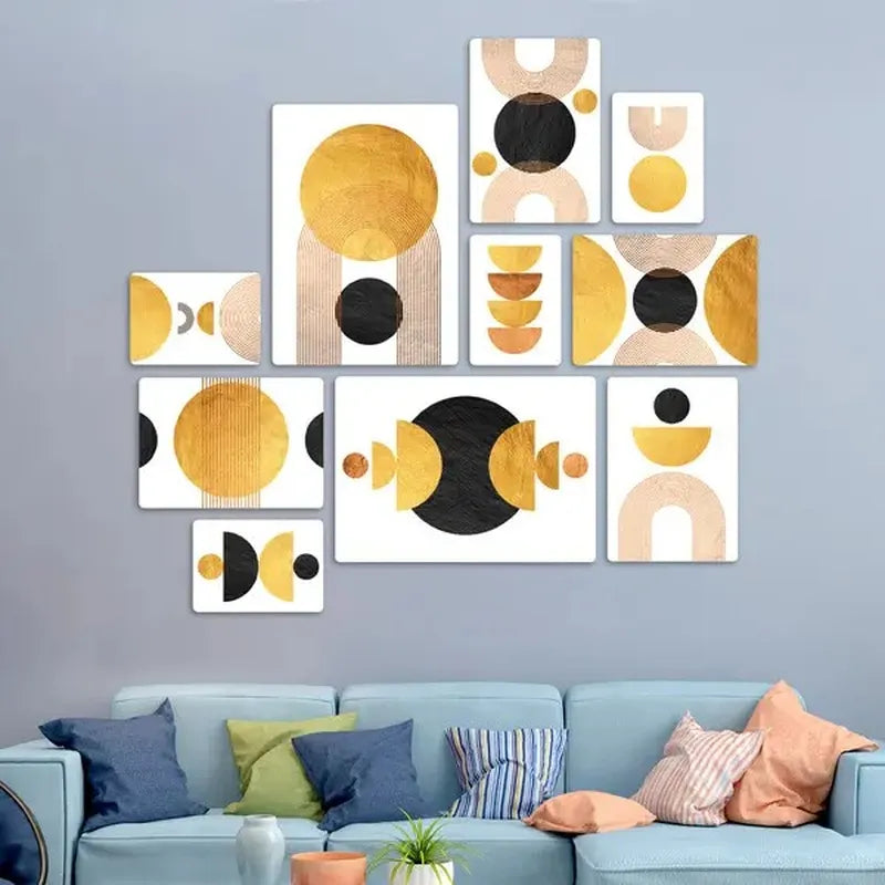 Zen Gold Quadri set 10 pannelli