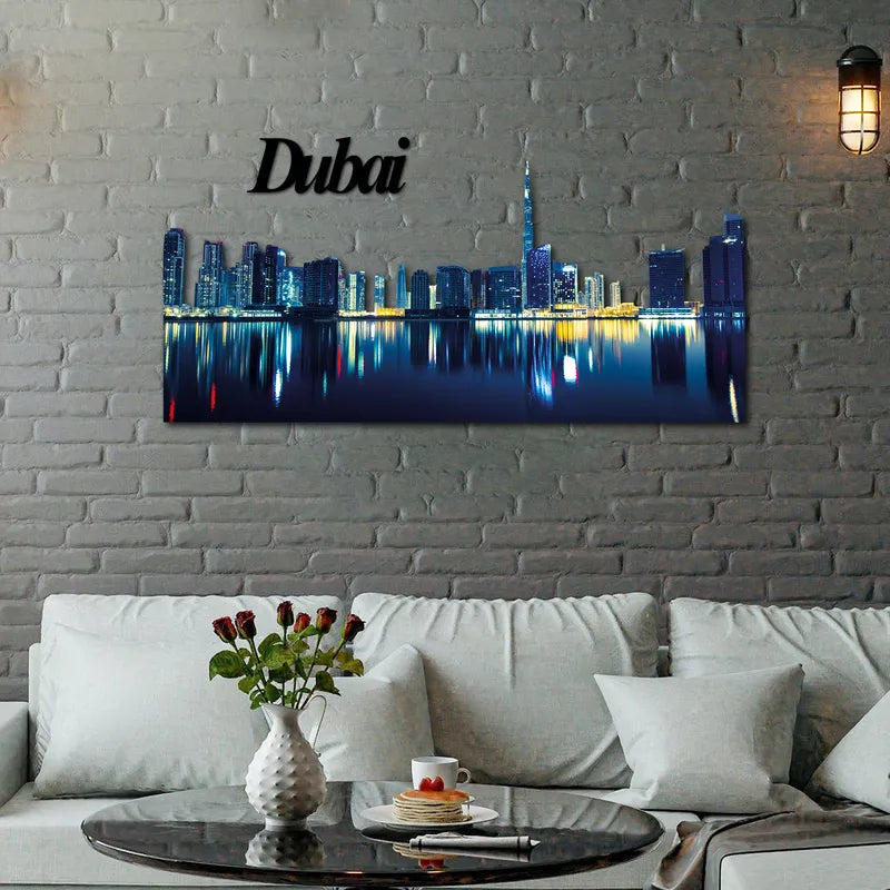 Dubai Burj Khalifa Skyline Fotografico Sagomato