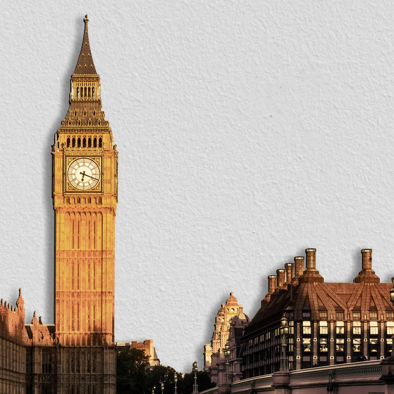 Londra Westminister Skyline Fotografico Sagomato