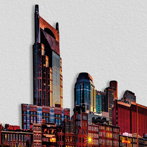 Nashville Skyline Fotografico Sagomato