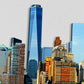 New York Giorno Skyline Fotografico Sagomato