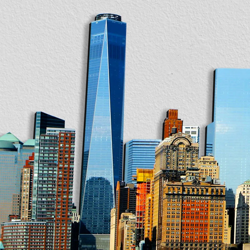 New York Giorno Skyline Fotografico Sagomato