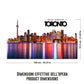 Toronto notte Skyline Fotografico Sagomato