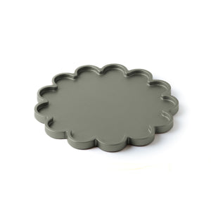Svuotatasche Flower metallizzato in legno verniciato 