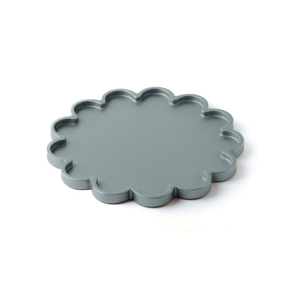 Svuotatasche Flower metallizzato in legno verniciato 