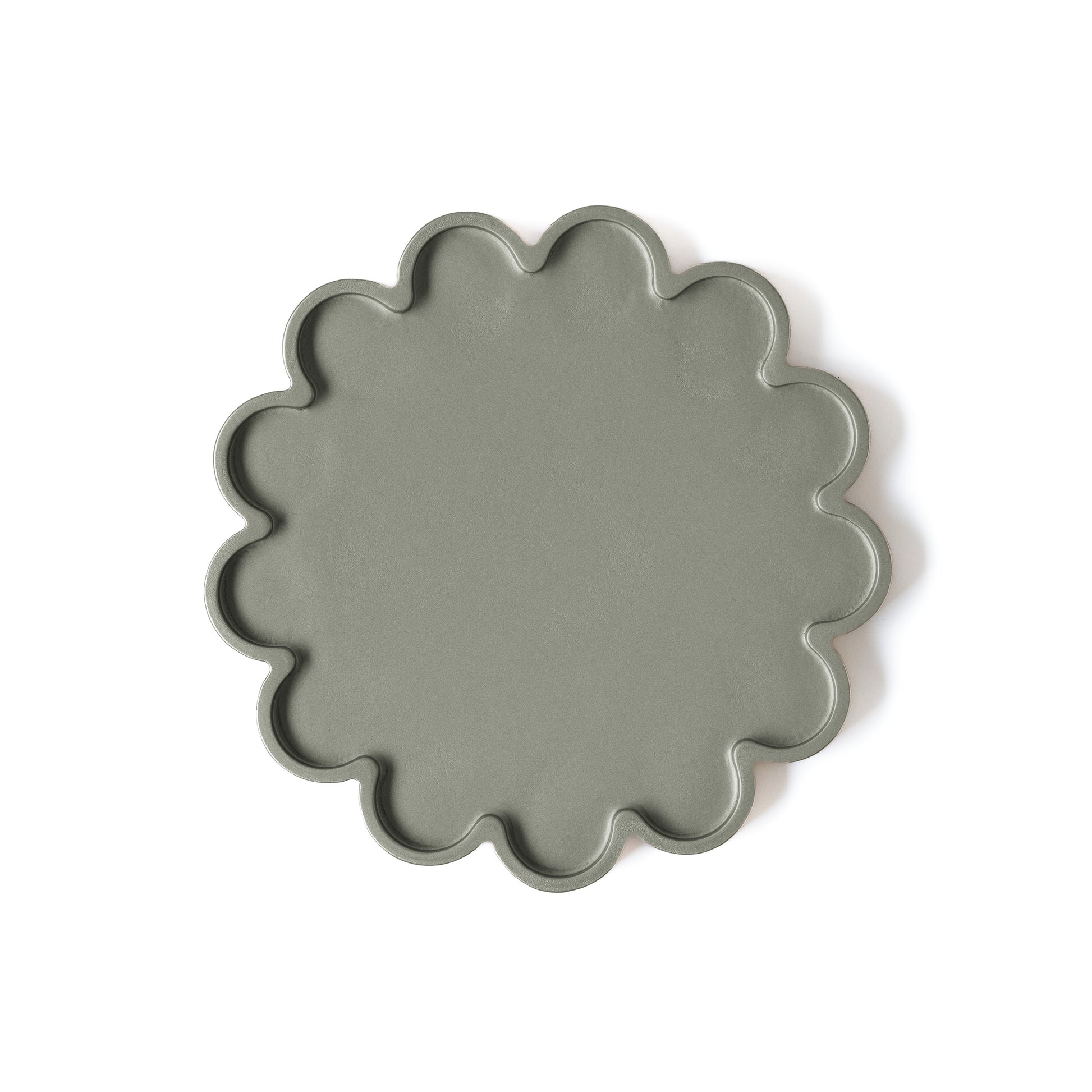 Svuotatasche Flower metallizzato in legno verniciato 